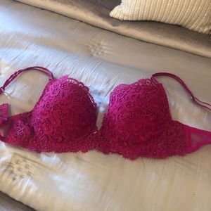 Pink Lace Lingerie Bra